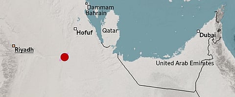 زلزال بقوة 4.3 يضرب السعودية لم يشعر به سكان الإمارات