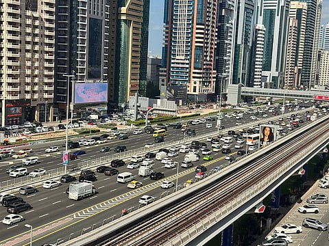 منظر شارع الشيخ زايد في 31 ديسمبر