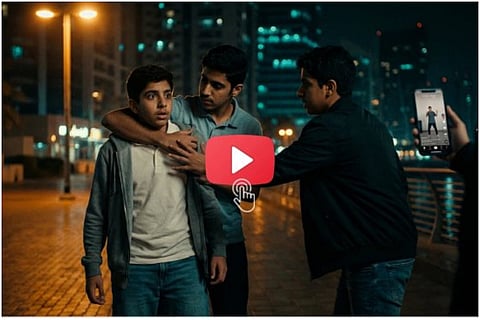 لقطة شاشة من فيديو شرطة دبي