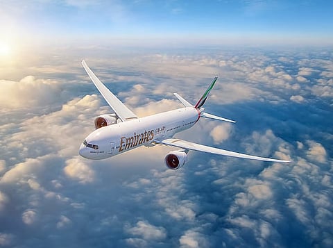 طائرة تابعة لطيران الإمارات. الصورة: ملف