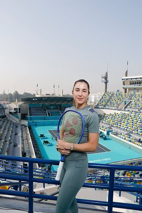 بيليندا بنشيتش في مدينة زايد الرياضية.