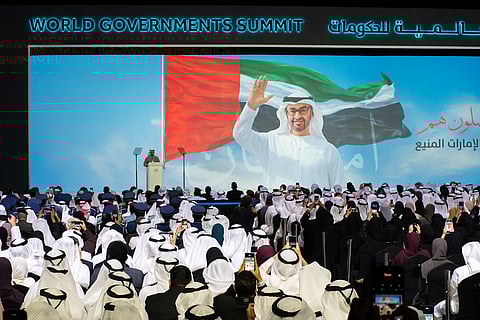 سيف بن زايد يلقي كلمة في القمة العالمية للحكومات بدبي