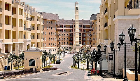 منظر للشقق في موتور سيتي دبي، أحد مشاريع الاتحاد العقارية