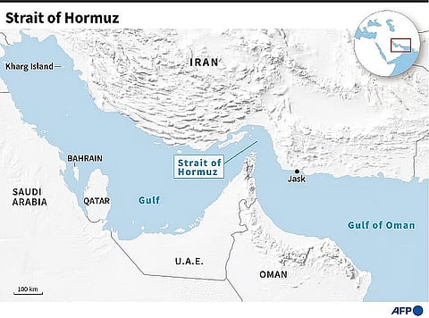 خريطة تظهر الخليج العربي. صورة أرشيفية