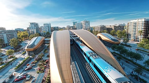 محطة مترو دبي الخط الأزرق