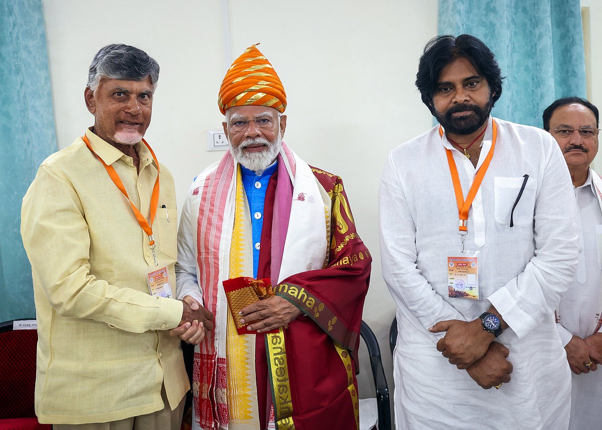 ஆந்திரத்தில் தெலுங்கு தேசம் - ஜன சேனா - பாஜக கூட்டணி ஆட்சியமைக்கிறது