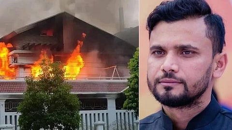 மஸ்ரஃபே மொர்டஸாவின் வீட்டிற்கு தீ வைப்பு!