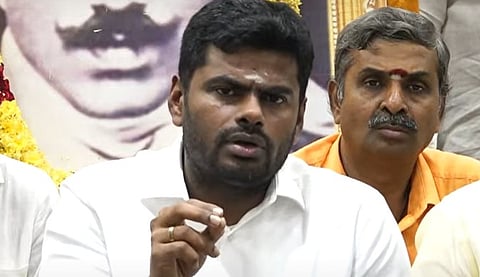 முதல்வரின் மருமகன் அதானியை சந்தித்துள்ளார்: அண்ணாமலை குற்றச்சாட்டு