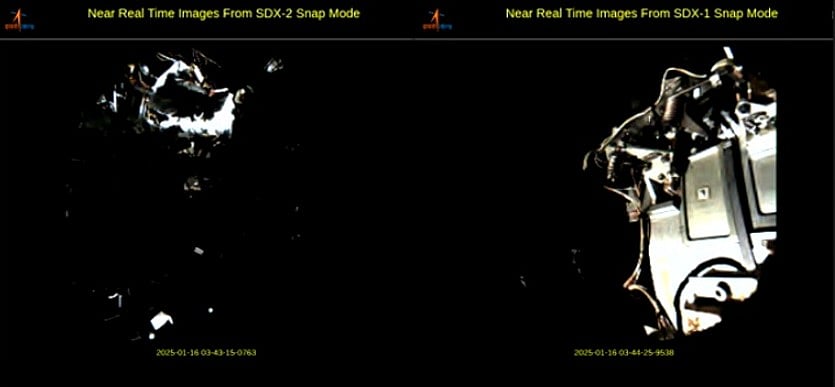 டாக்கிங் செயல்முறை வெற்றி: விண்வெளியில் இரு செயற்கைக்கோள்களை இணைத்த இஸ்ரோ!