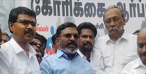 நீதிபதிகள் நியமனத்தில் சமூக நீதியை பின்பற்றுவதில் தமிழக அரசு கவனம் செலுத்தவேண்டும்: திருமாவளவன்