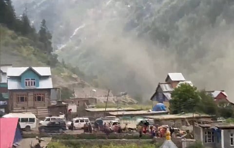 மேக வெடிப்பு ஏற்பட்ட பகுதி