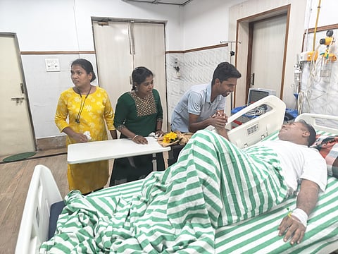 சென்னை மருத்துவமனையிலும் உண்ணாவிரதப் போராட்டம் தொடரும்: எம்.பி. சசிகாந்த் | MP Sasikanth |