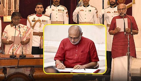 குடியரசு துணைத் தலைவராகப் பதவியேற்றார் சி.பி. ராதாகிருஷ்ணன்! | C.P. Radhakrishnan |