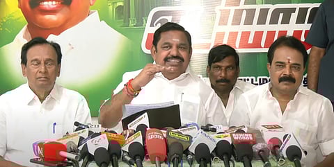 முகத்தைத் துடைத்ததை வைத்துத் தரம் தாழ்ந்த அரசியல் செய்யலாமா?: எடப்பாடி பழனிசாமி | Edappadi Palaniswami | 