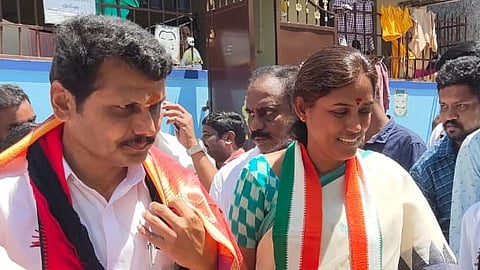 
அவமரியாதையை ஏற்றுக்கொள்ள மாட்டோம்: செந்தில்பாலாஜி மீது ஜோதிமணி காட்டம்! | Senthilbalaji | Jothimani |