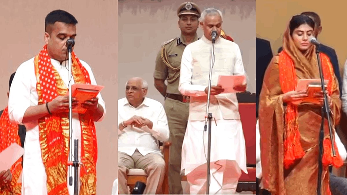 குஜராத்தில் புதிய அமைச்சரவை: ஜடேஜா மனைவி அமைச்சராகப் பதவியேற்பு | Gujarat |