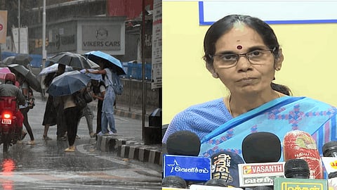 சென்னை வானிலை ஆய்வு மைய தென்மண்டல தலைவர் அமுதா  செய்தியாளர் சந்திப்பு