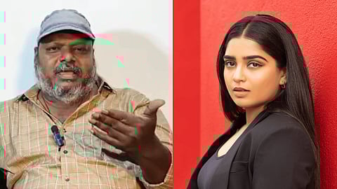 வருத்தம் தெரிவித்த பத்திரிகையாளர் ஆர்.எஸ். கார்த்திக் (இடது) நடிகை கொரி கிஷன் (கோப்புப்படம்) (வலது)