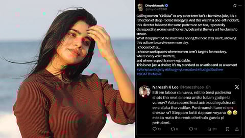 தெலுங்கு இயக்குநர் நரேஷ் மீது நடிகை திவ்யபாரதி குற்றச்சாட்டு