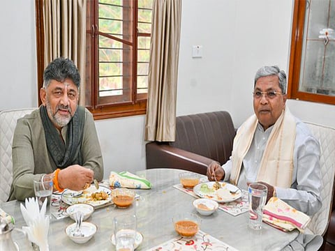 DK Shivakumar holds "productive discussion" with CM Siddaramaiah amid Karnataka Congress power tussle