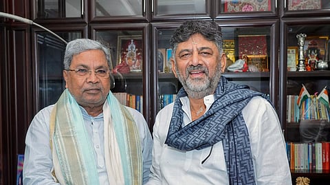 கர்நாடக முதலமைச்சர் சித்தராமையா, துணை முதலமைச்சர் டி.கே. சிவகுமார் சந்திப்பு