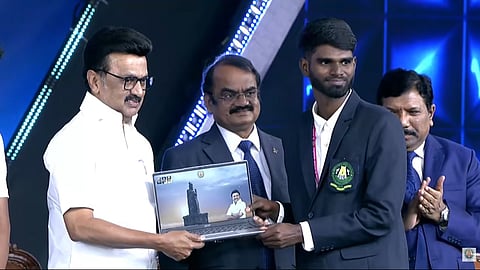 Chief Minister MK Stalin inaugurated Tamil Nadu Governments Laptop Distribution Scheme