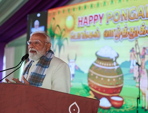 தில்லியில் பொங்கல் விழாவில் கலந்துகொண்ட பிரதமர் மோடி