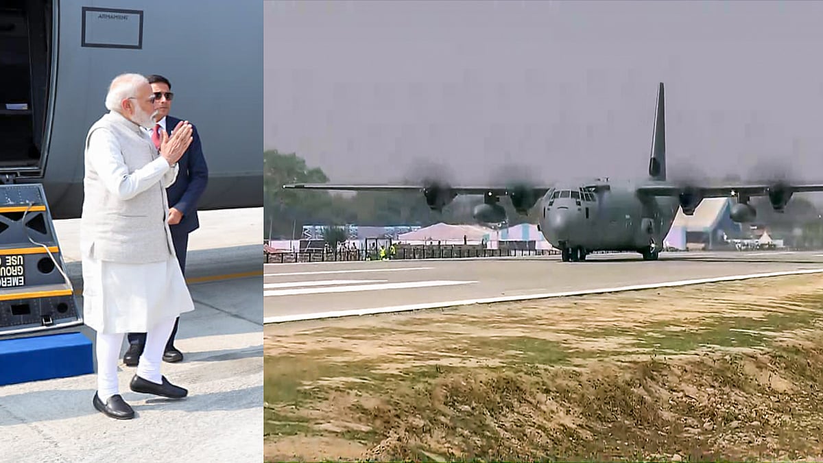 நெடுஞ்சாலையில் விமானங்கள் தரையிறங்கும் வசதி: தொடங்கி வைத்தார் பிரதமர் மோடி | PM Modi |