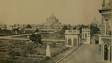 Lucknow's Qaiserbagh in 1866.