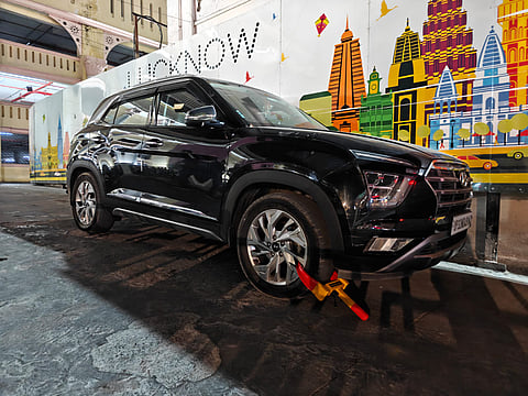 Fine, clamps & courtesy notes: Hazratganj’s Multi Level Parking's new rule book