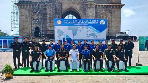 Historic! Indian Armed Forces’ all-women sailing team to circumnavigate the globe