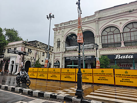 Renovation kicks off in Hazratganj, festive joys clouded by worries for some