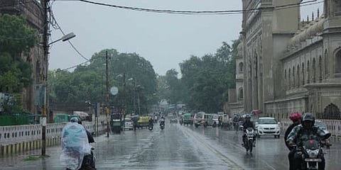 Rain showers bring a much needed respite to Lucknowites, from the long sultry heat spell