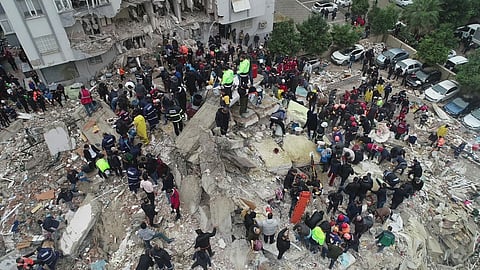A scene captured on camera after massive earthquake hit Turkey 