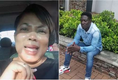 Perpetual Didier and her deceased brother, Shadrach Eku