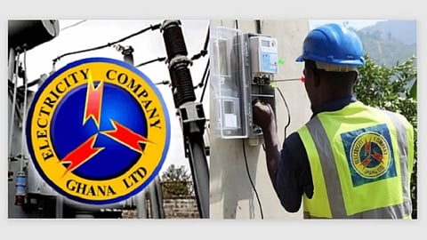 Electricity Company of Ghana Logo and staff