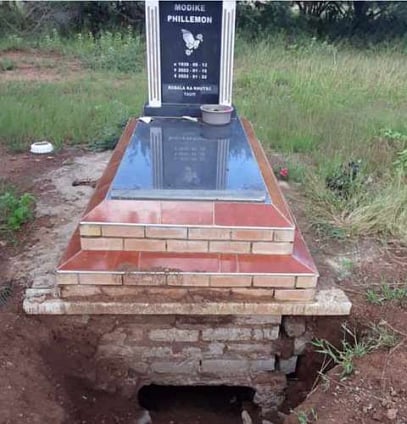 Tombstone of the albino 