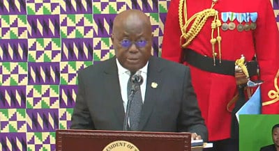 President Akufo-Addo delivering SONA 2023