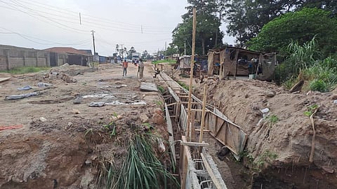 dilapidated road