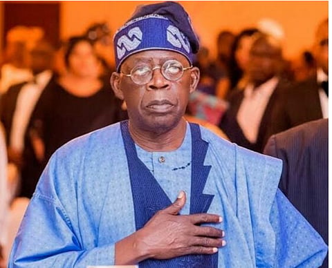 The newly inaugurated President of Nigeria,  Bola Ahmed Tinubu