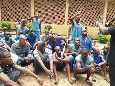 Pictures of some inmates in one of the facilities