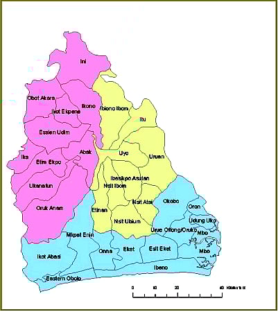 Akwa Ibom map
