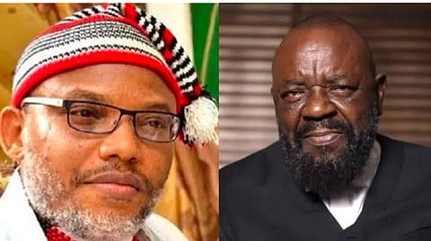 Mazi Nnamdi Kanu and his counsel, Bar. Aloy Ejimakor