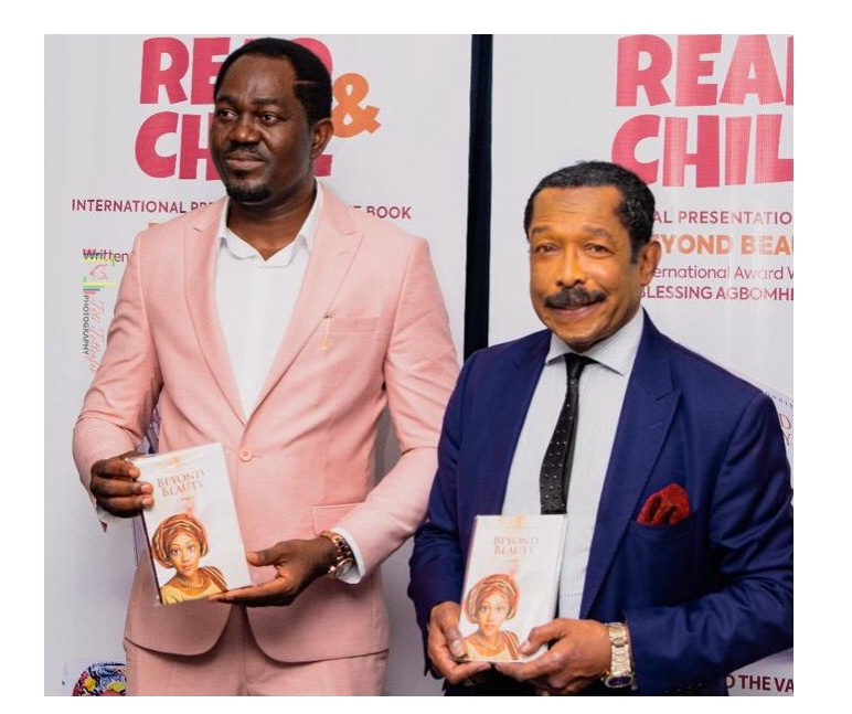 John Taylor at the launch of “Beyond Beauty,” a book authored by Dr. Blessing Agbomhere 