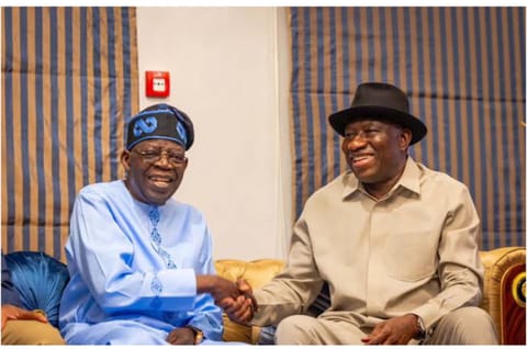 President Tinubu with Former President Good-luck Jonathan