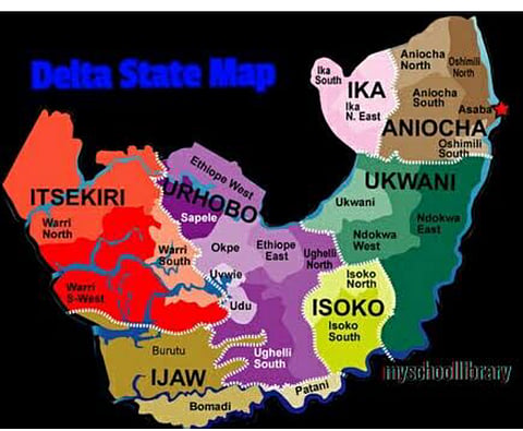 Delta State Map