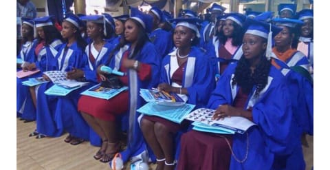 the inductees of nursing profession at Redeemer's University, Ede, Osun State

