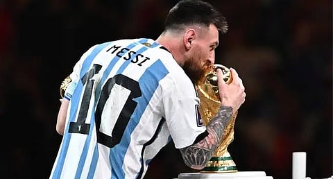 Leo Messi Wins world cup 