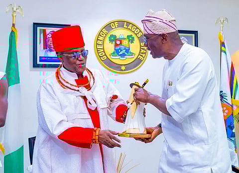Oba of Benin and Governor Sanwo-Olu