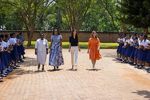 Michelle Obama others visit Mawali to campaign against child marriage